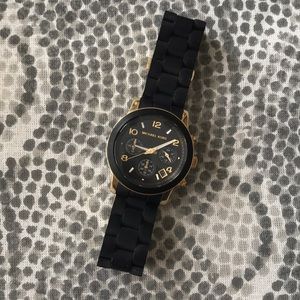 MICHAEL Michael Kors Black & Gold Watch